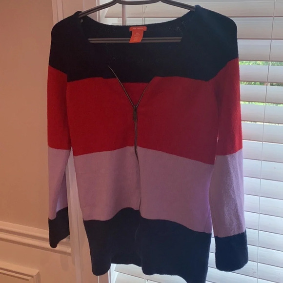 Joe fresh colour block sweater SZ L - Picture 4 of 13